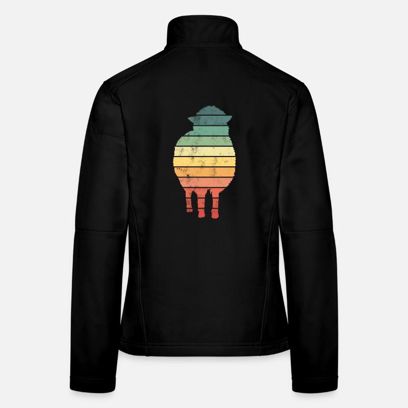 Schaf Schafe Frauen Softshelljacke