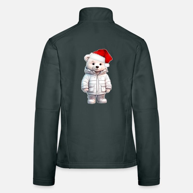 Noël de l’ours Veste en tissu softshell Femme
