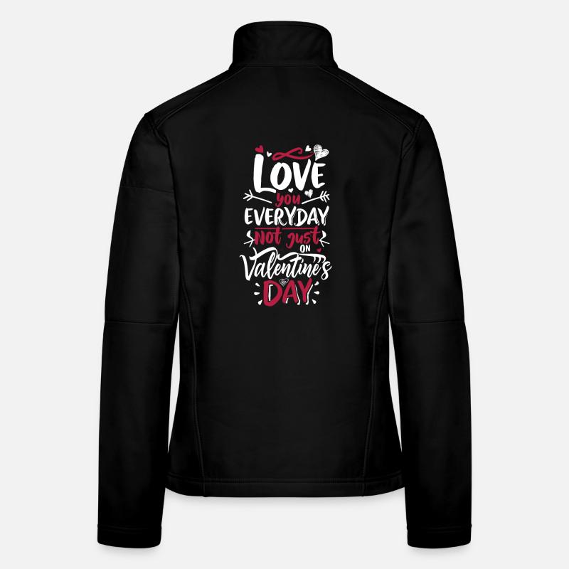 Amour au quotidien pas juste Saint-Valentin Veste en tissu softshell Femme