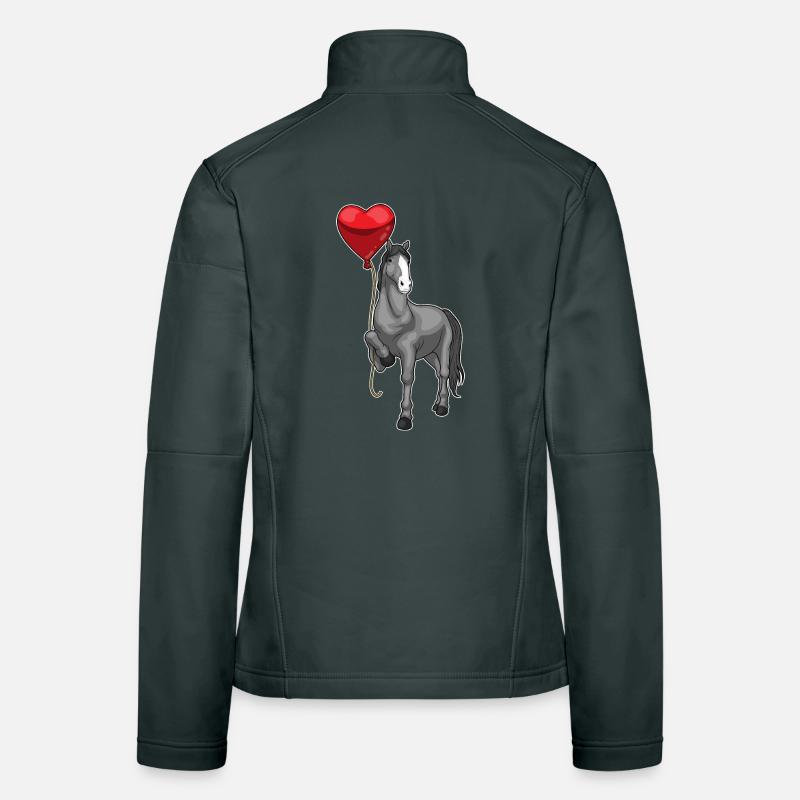 Pferd Luftballon Frauen Softshelljacke