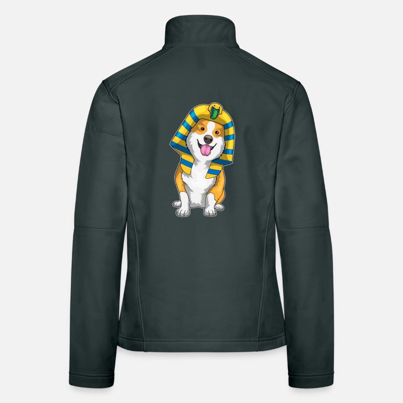 Corgi Halloween Pharaon Veste en tissu softshell Femme