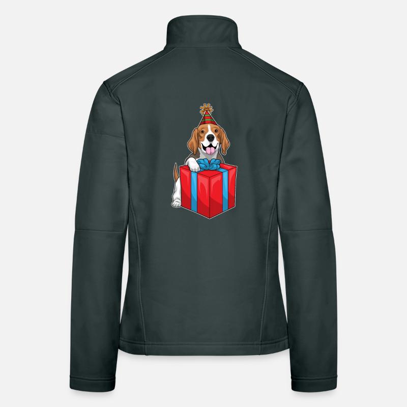 Forfait anniversaire Beagle Veste en tissu softshell Femme