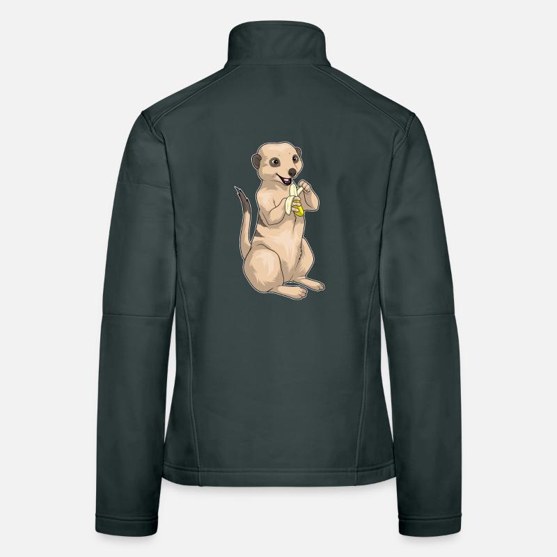 Suricate Banane Veste en tissu softshell Femme