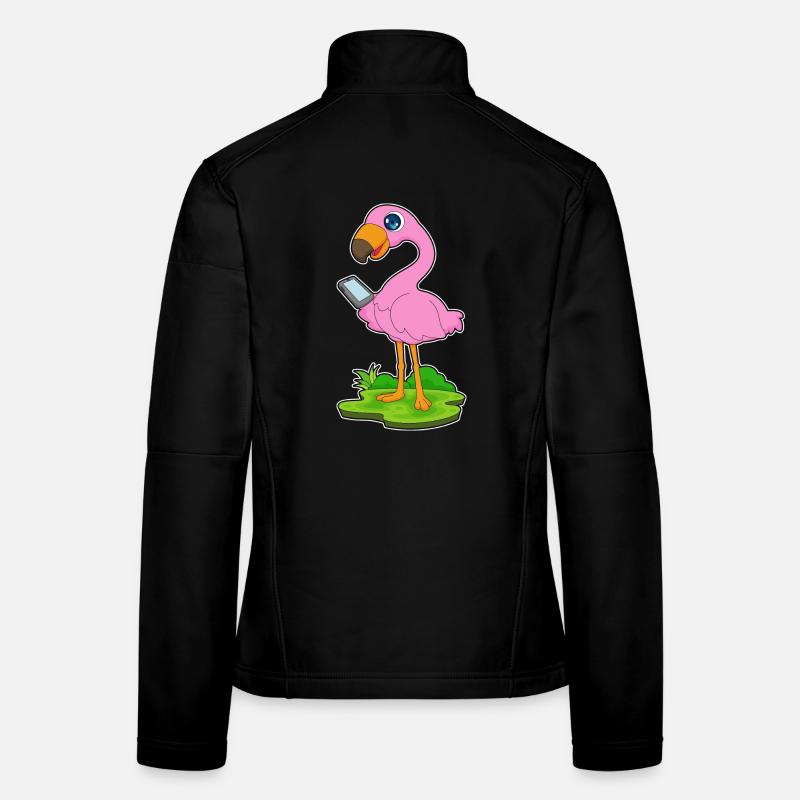 Flamingo Smartphone Veste en tissu softshell Femme