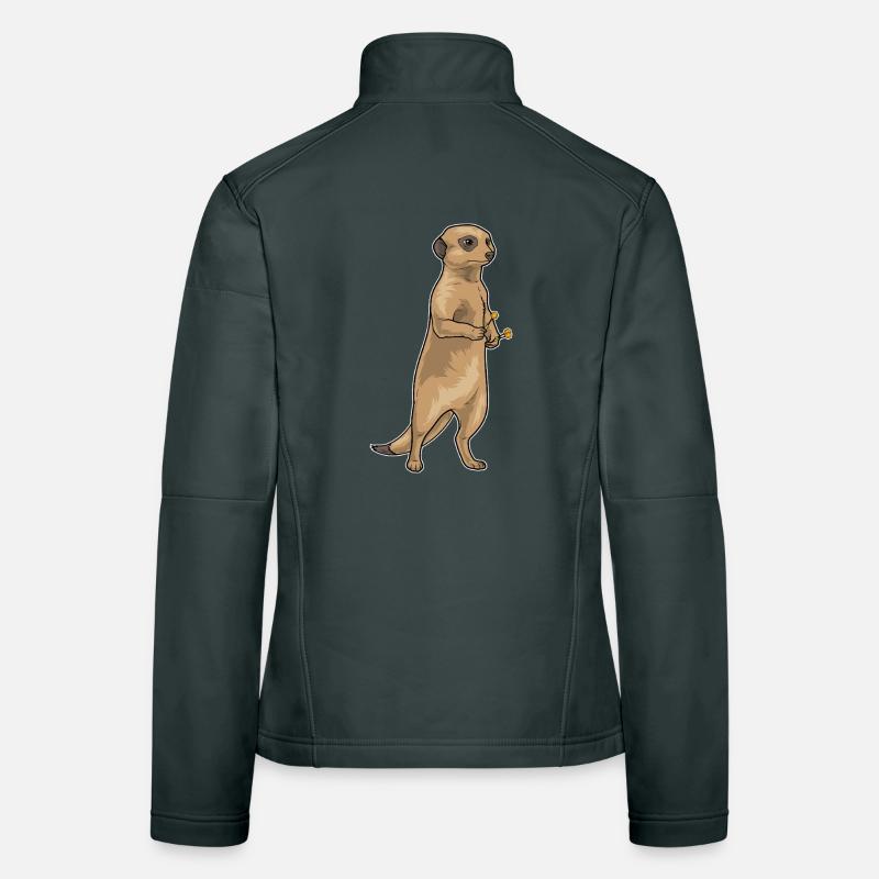 Fléchette suricate Veste en tissu softshell Femme