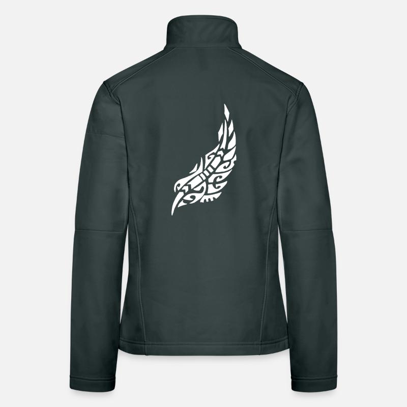 White Bird Feather Women's Softshell Jacket