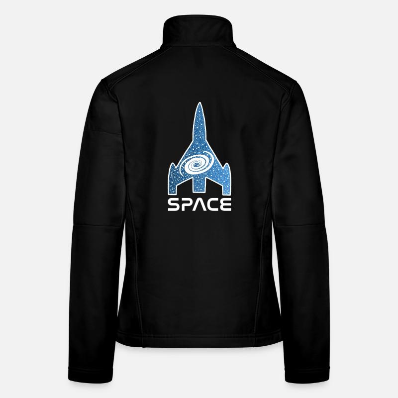 Sternengalaxie-Rakete Frauen Softshelljacke