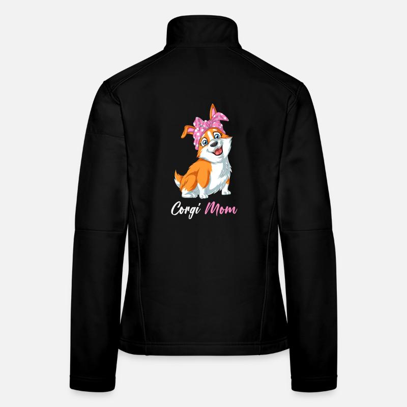 Corgi Mama – Süße Hundeliebhaberin Vibes Muttertagsgeschenk Frauen Softshelljacke