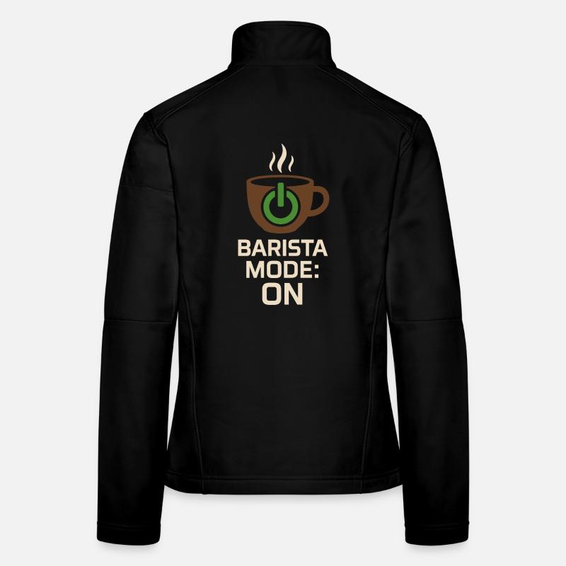 Barista Espresso Crew Café Slinger Latte Veste en tissu softshell Femme