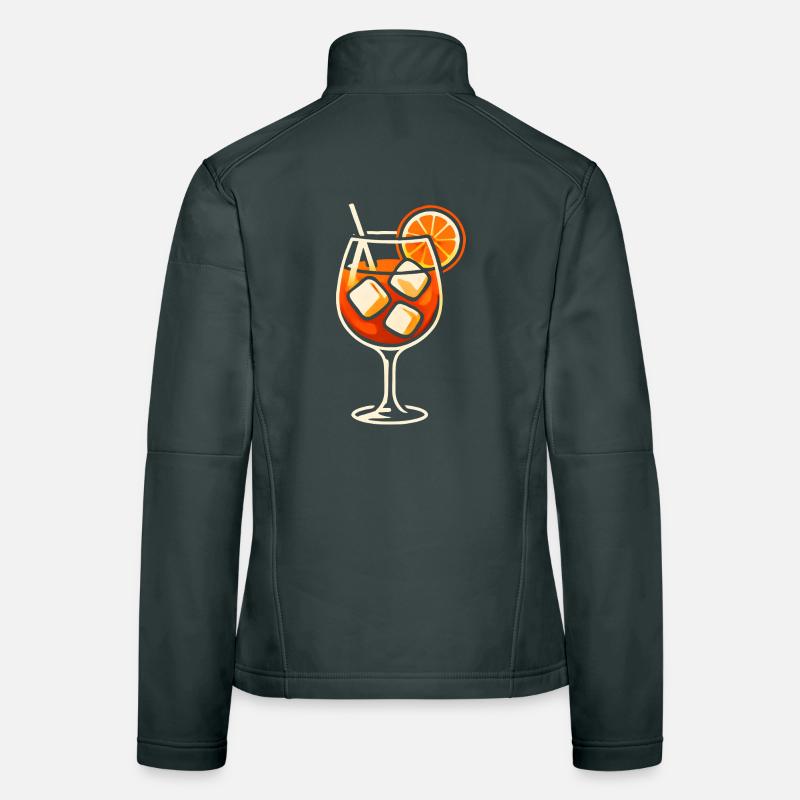 Party Spritz Glass Gift Idea Women's Softshell Jacket