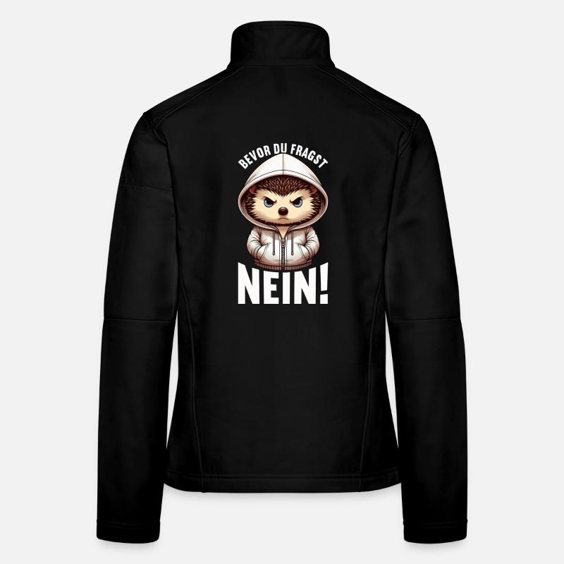Before you ask No Hedgehog Bad mood Women's Softshell Jacket
