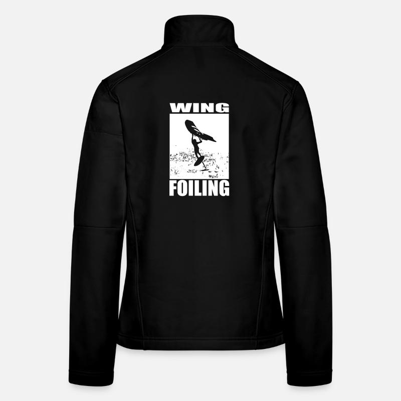 Wing Foiling Motiv Frauen Softshelljacke