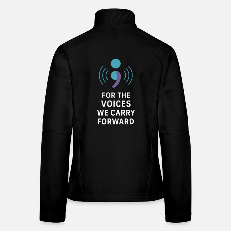 Suicide Loss Marche de souvenir Suicide Veste en tissu softshell Femme