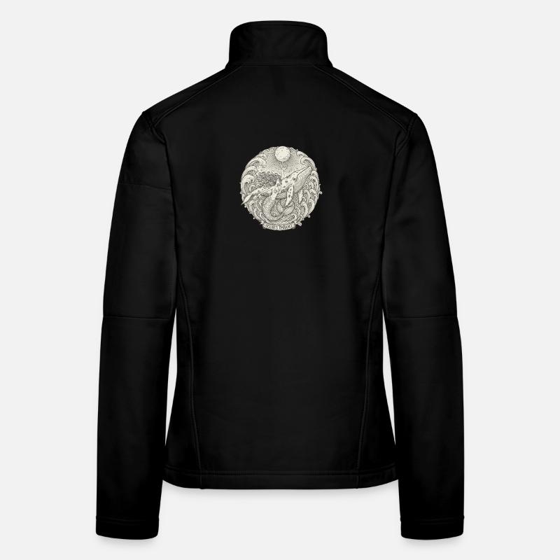 Les sirènes de l’Étreinte océanique Veste en tissu softshell Femme