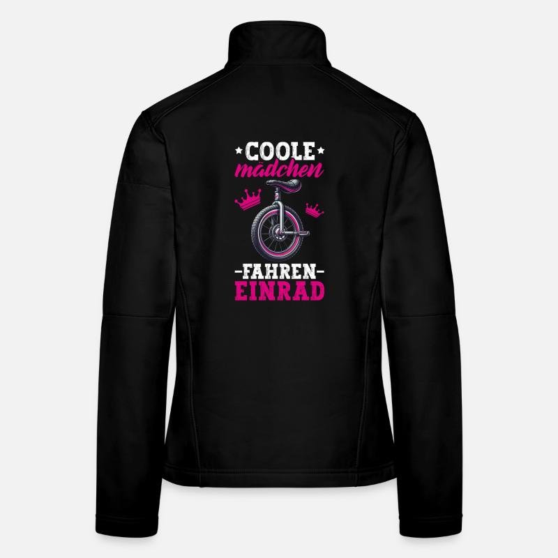 Fille cool en monocycle Veste en tissu softshell Femme