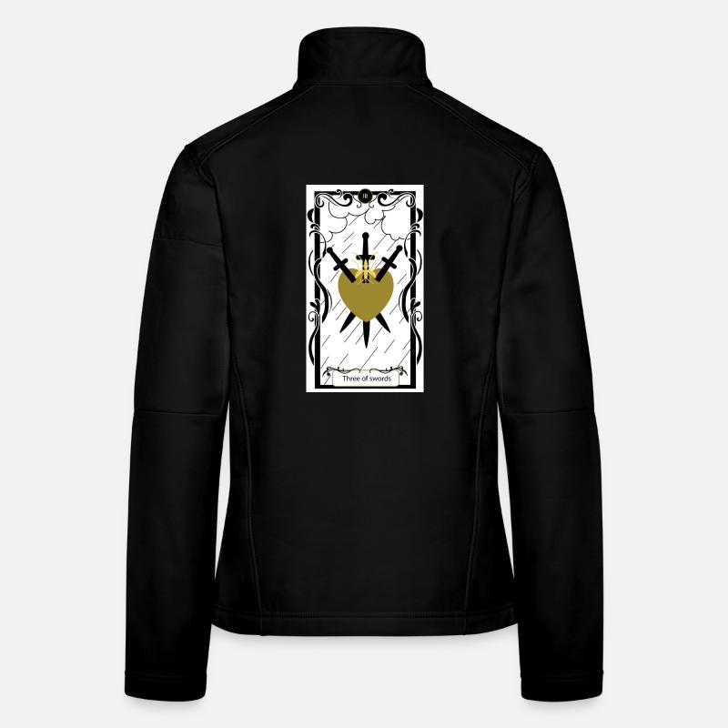 three of swords - Women's Softshell Jacket - black