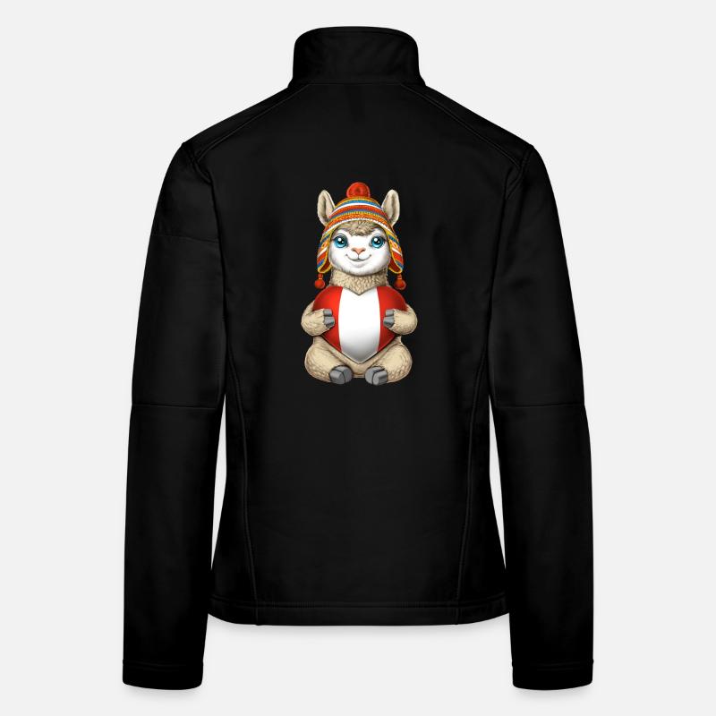Peruanisches Llama Frauen Softshelljacke