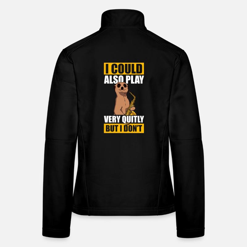 Play very quitly Saxophone Player Women's Softshell Jacket