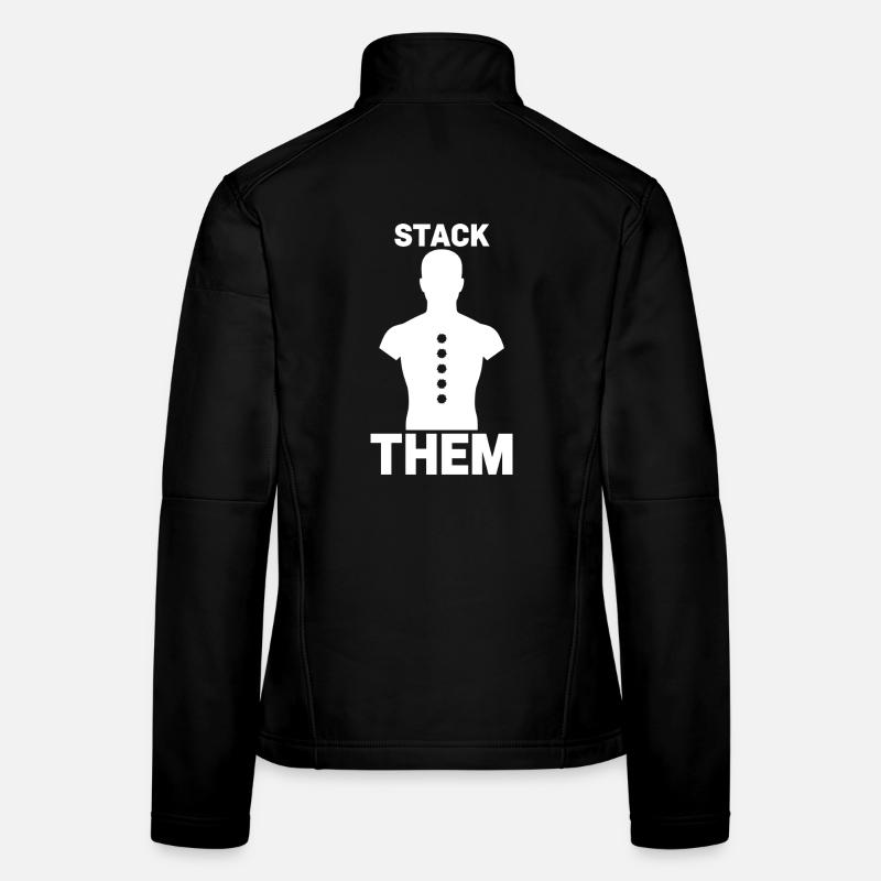 Shooting range at the shooting range, shooting exercises at the Women's Softshell Jacket