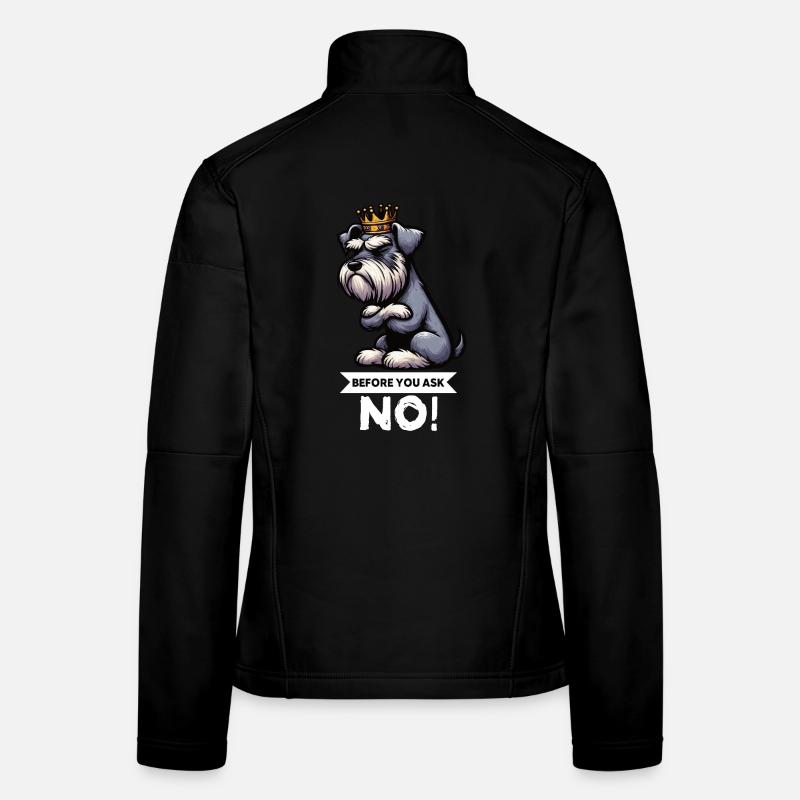 Before You Ask Schnauzer Riesenschnauzer   Frauen Softshelljacke