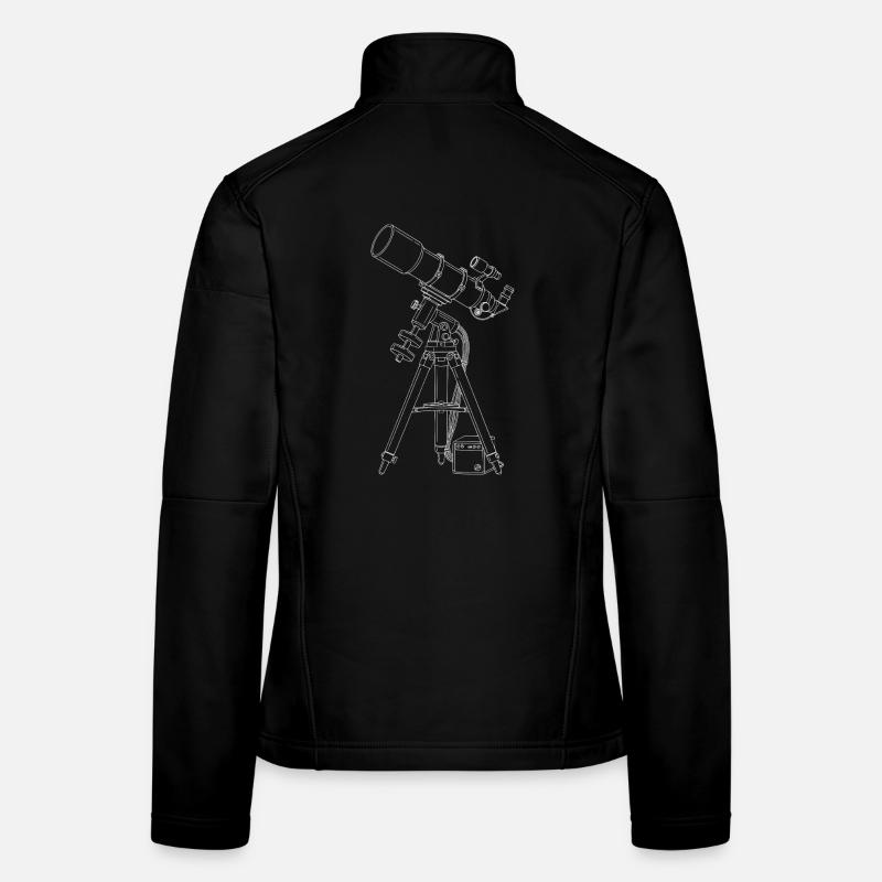 Refraktor Teleskop Astrofotografie  Frauen Softshelljacke