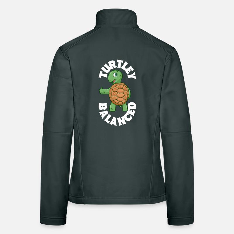 Équilibre Tortue - Chakra Veste en tissu softshell Femme