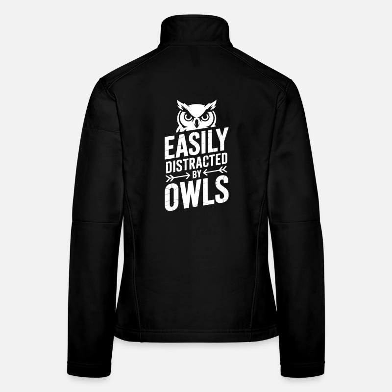 Eulen Sprüche Eule Lustiges Eulen Geschenk Frauen Softshelljacke