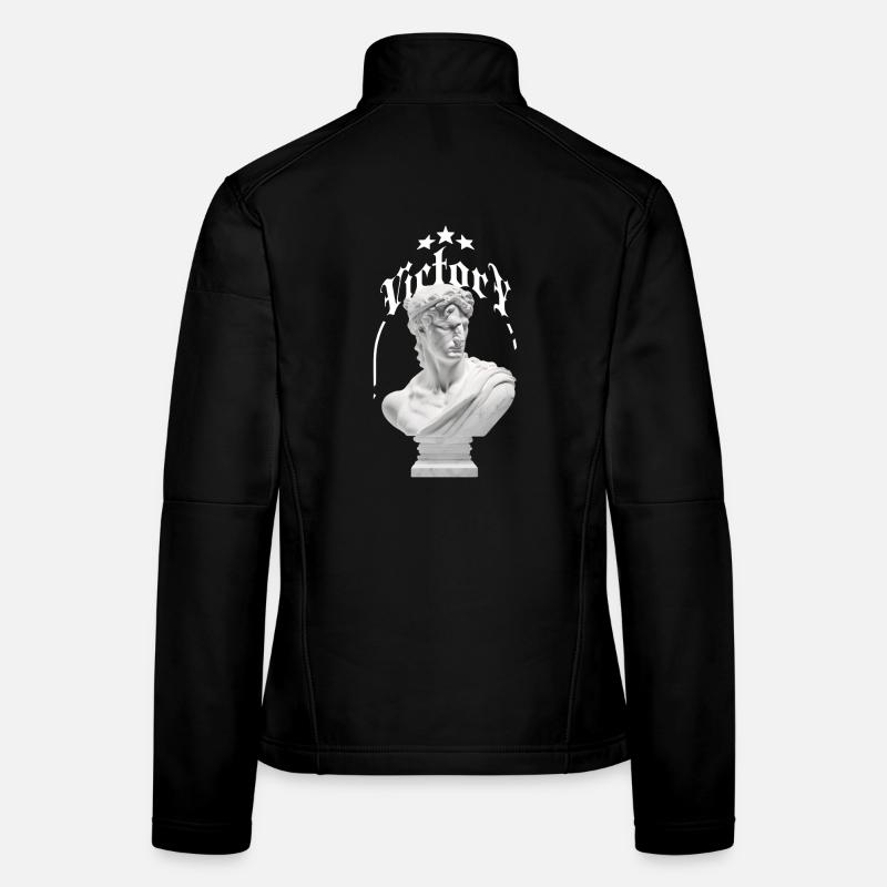 Gothic Victory Bust with Blindfold Women's Softshell Jacket