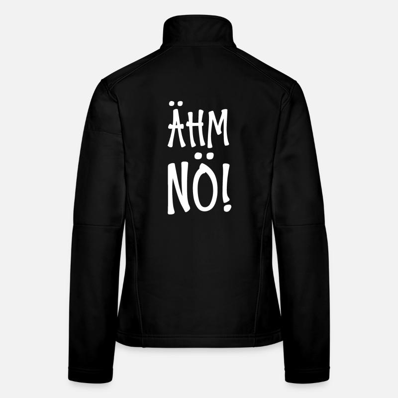 Ähm Nö - Frauen Softshelljacke - Schwarz