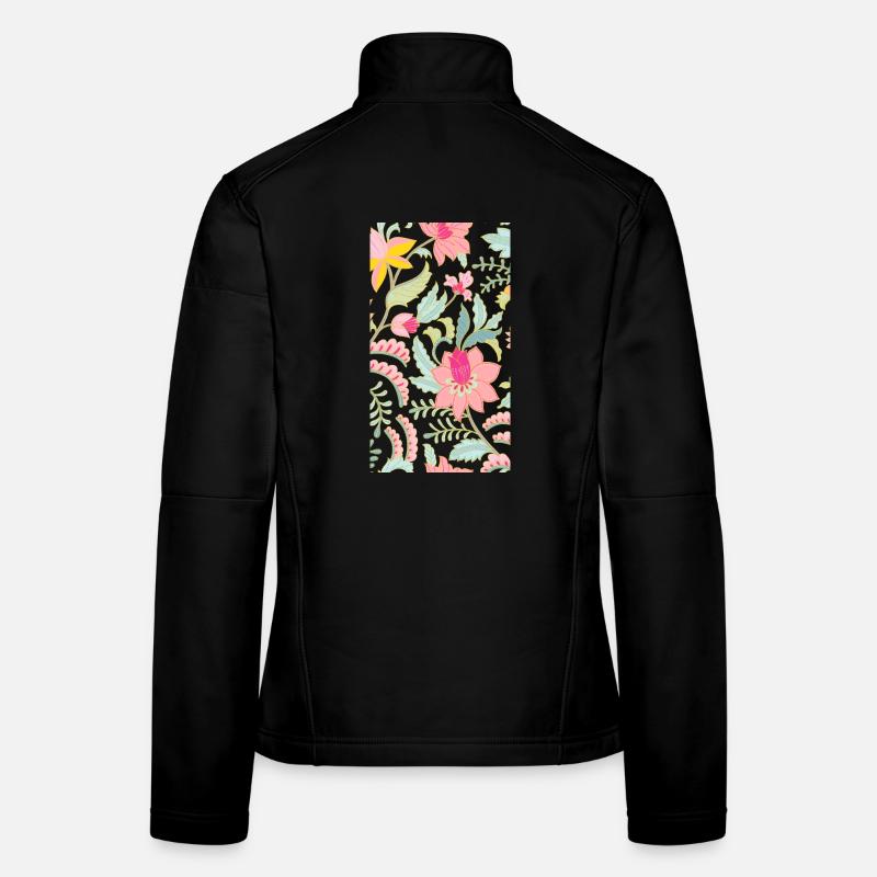 Fleurs Veste en tissu softshell Femme