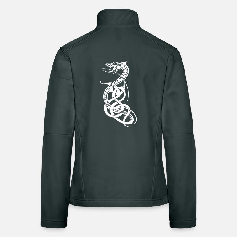 Infinite white snake Women's Softshell Jacket