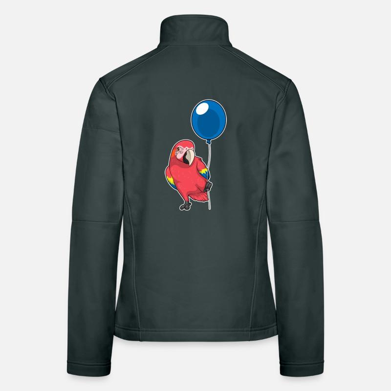 Ballon perroquet Veste en tissu softshell Femme