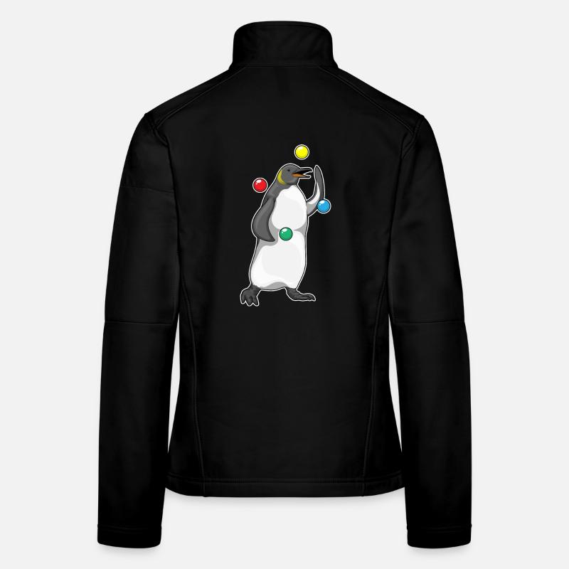 Jongleur pingouin jongleur jongleur Veste en tissu softshell Femme