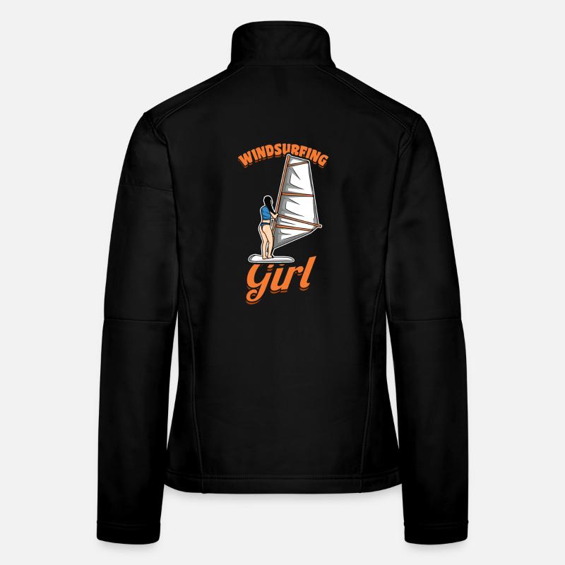 Mädchen Windsurferin Frauen Softshelljacke