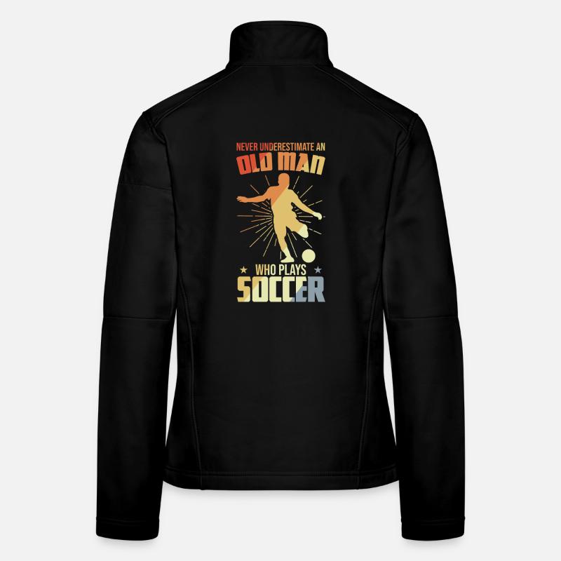 Fußball Opa Frauen Softshelljacke