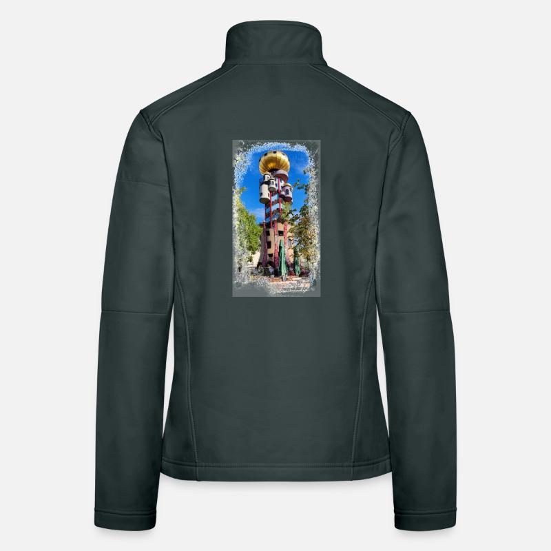 Hundertwasserturm beim Kuchlbauer Frauen Softshelljacke