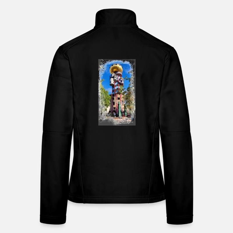 Hundertwasserturm beim Kuchlbauer Frauen Softshelljacke