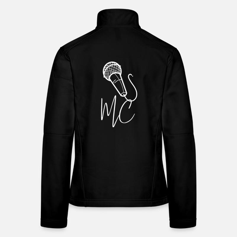 MC Hip Hop Beatbox Rapper Mikrofon-Shirt Frauen Softshelljacke