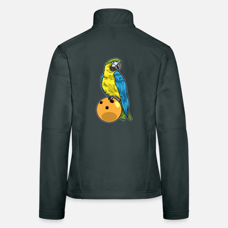 Parrot Bowling Bowling Ball Women's Softshell Jacket