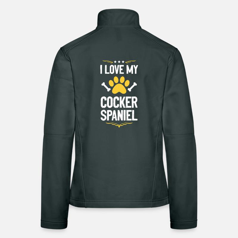 Ich liebe meinen Cocker Spaniel Frauen Softshelljacke