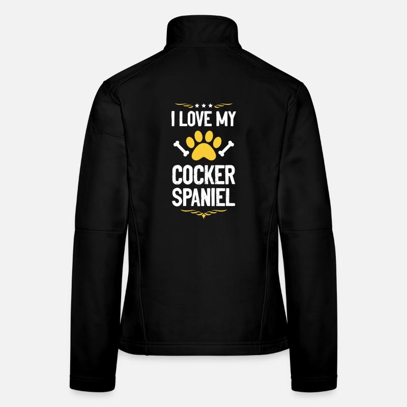 Ich liebe meinen Cocker Spaniel Frauen Softshelljacke