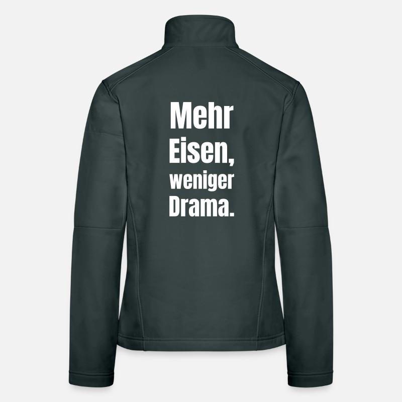 Plus de fer, moins de drame Veste en tissu softshell Femme