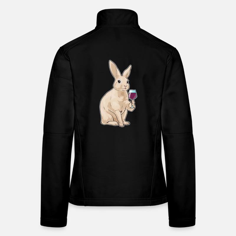Hase Rotwein Frauen Softshelljacke