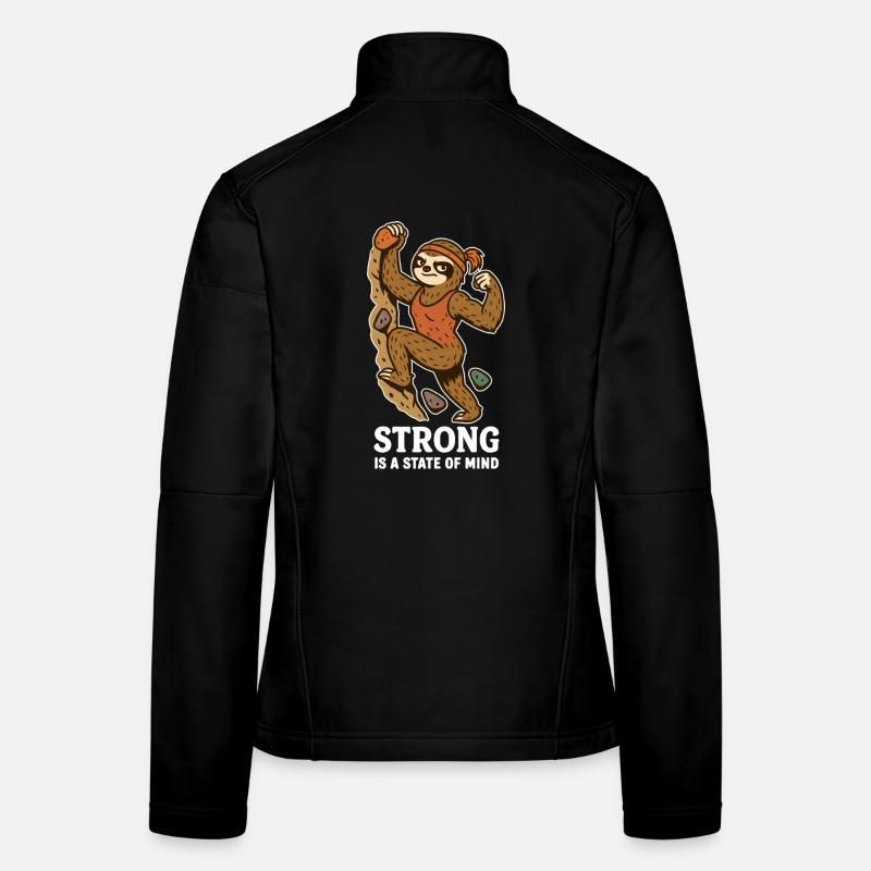Strong Is A State Of Mind – Boulder Sloth Woman Women's Softshell Jacket