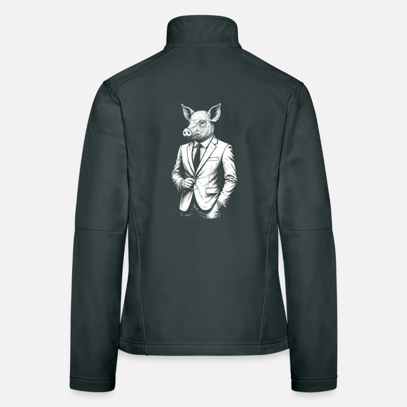 Cochon élégant en costume Veste en tissu softshell Femme