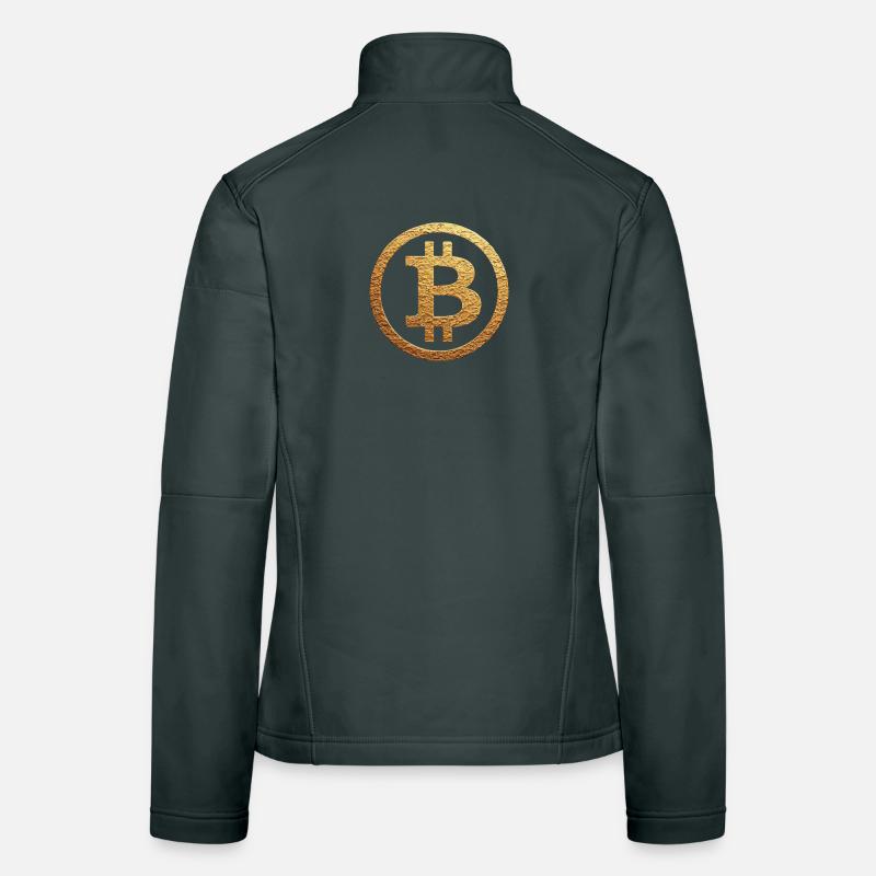 Symbole or Bitcoin Veste en tissu softshell Femme