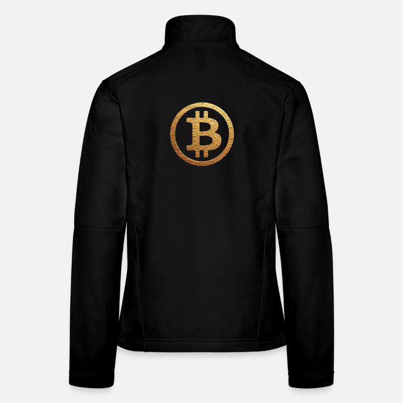 Symbole or Bitcoin Veste en tissu softshell Femme