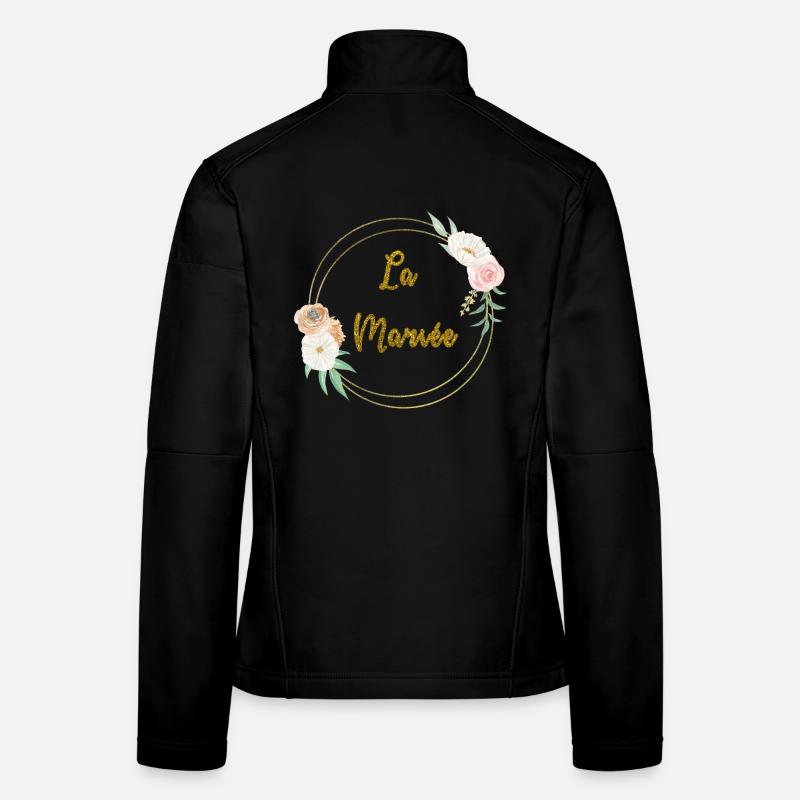 die Goldene Braut und Blumen Frauen Softshelljacke
