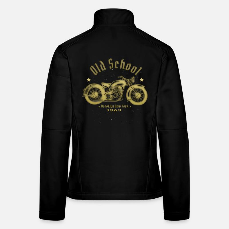 Old School Biker 1969 Women's Softshell Jacket