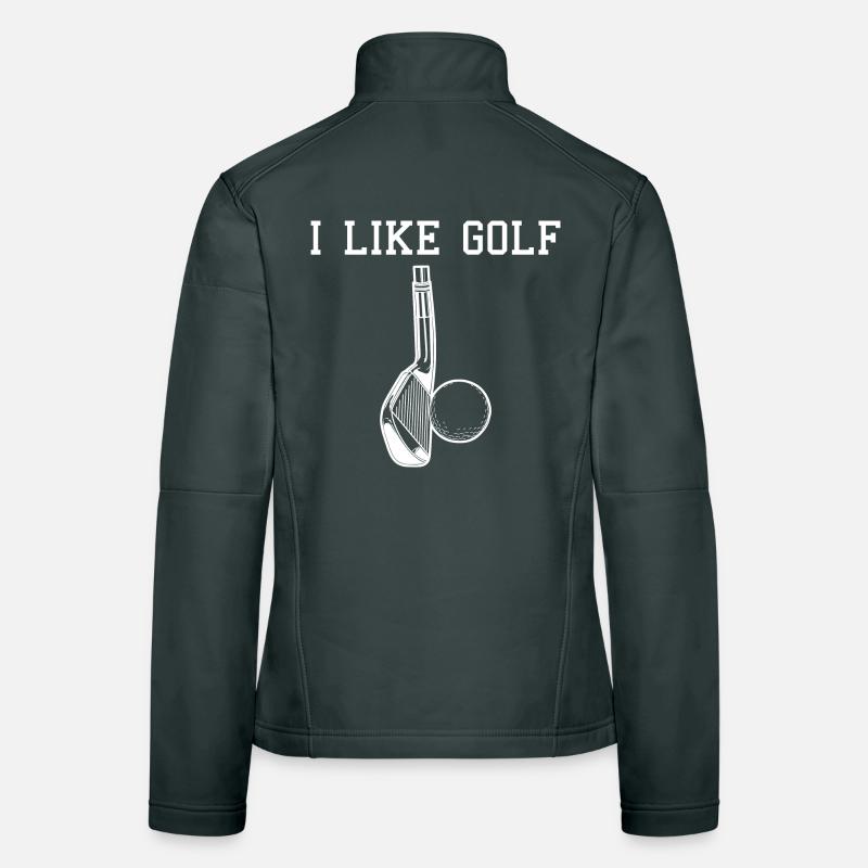 Ich mag Golf Frauen Softshelljacke